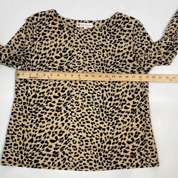 Jude Connally Top Size L Animal Print Leopard EUC - Picture 5 of 8